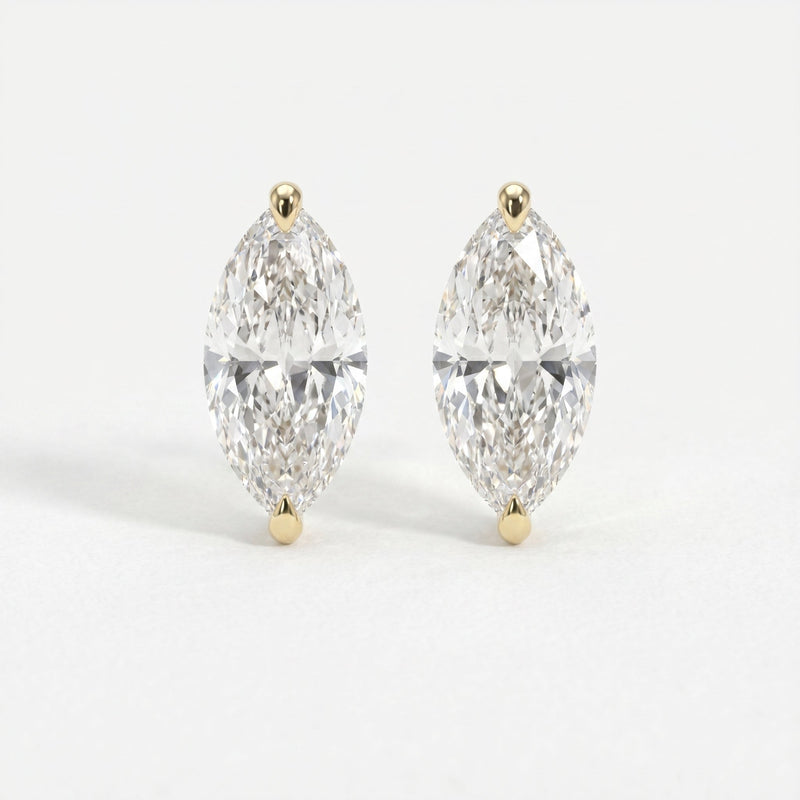 Luxury Marquise Cut Diamond Stud Earrings, view 1