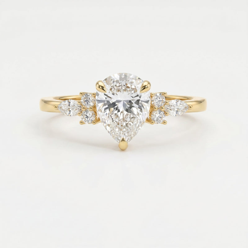 Teardrop Grace Pear Ring, view 1
