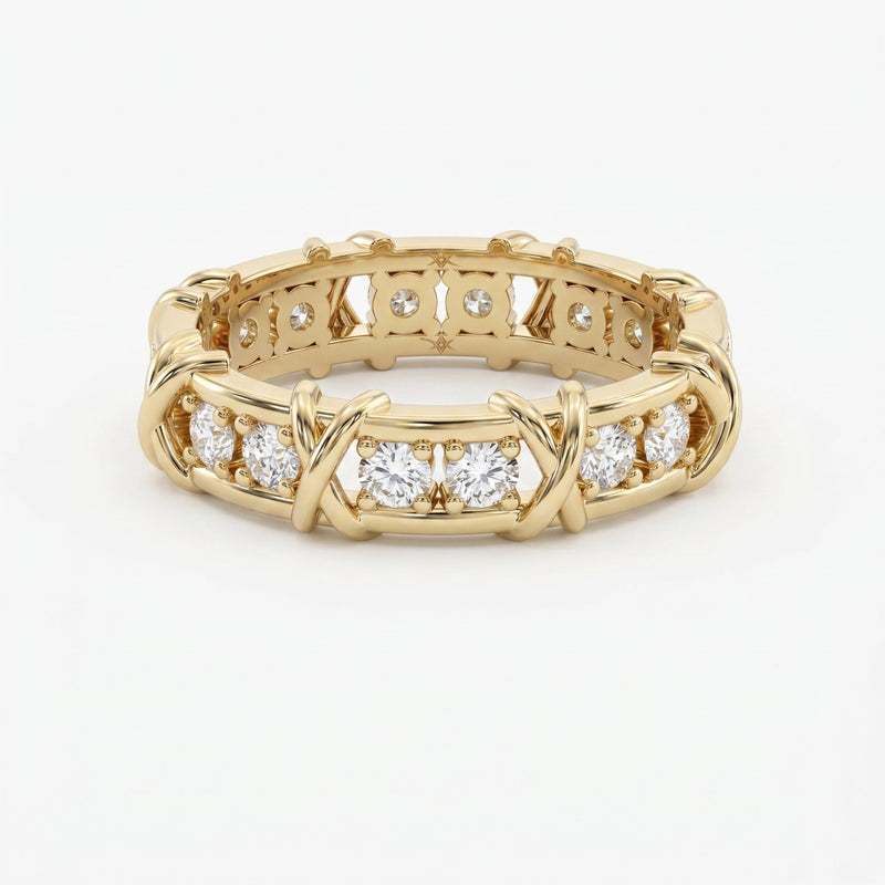 Celtic Trinity Knot Wedding Band, view 1