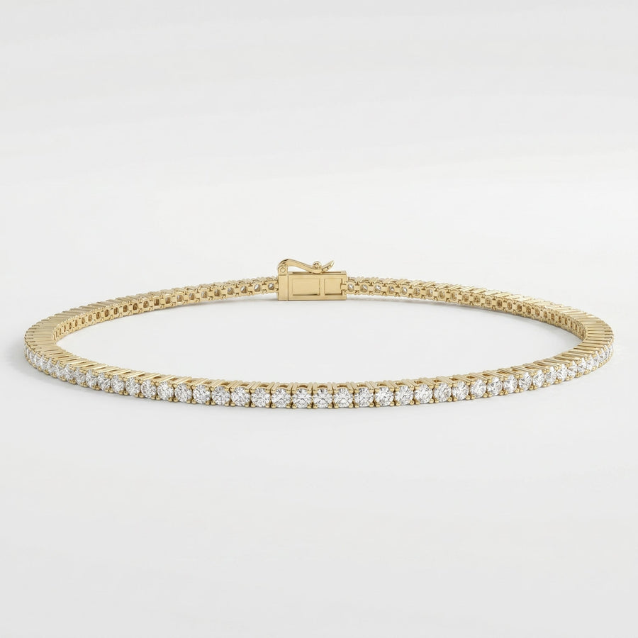 Timeless Round Brilliant Tennis Bracelets, view 1