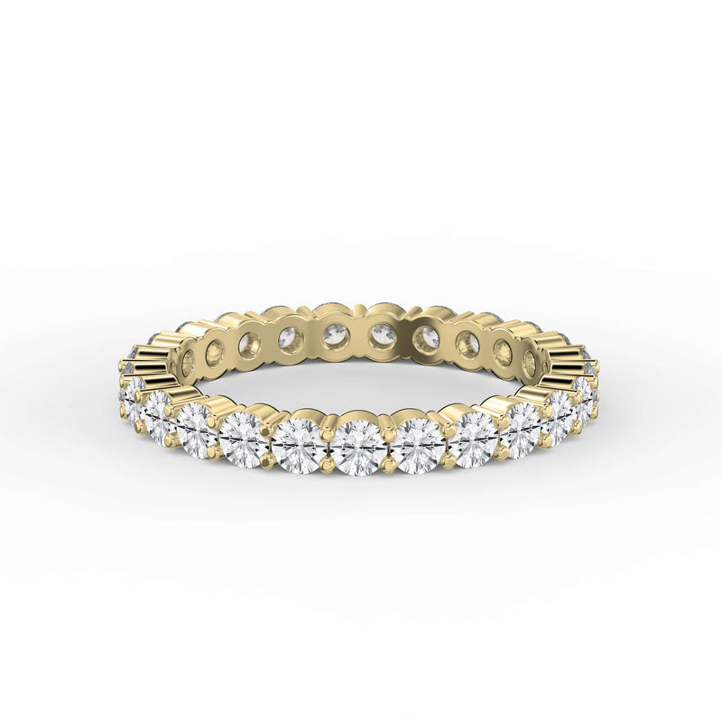Round Brilliant Cut Diamond Matching Band, view 1