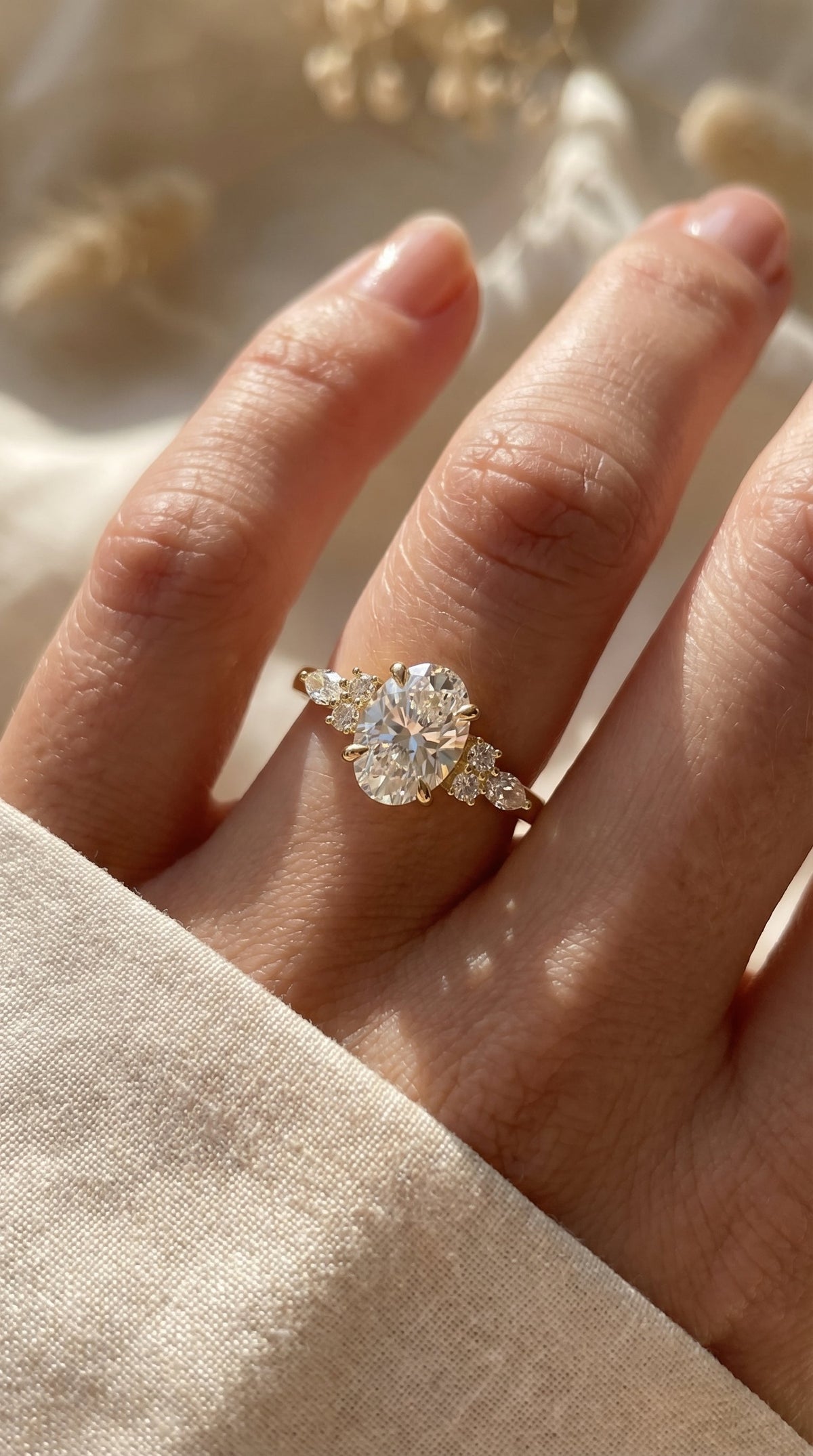 Soft Arc Oval Ring, view 2