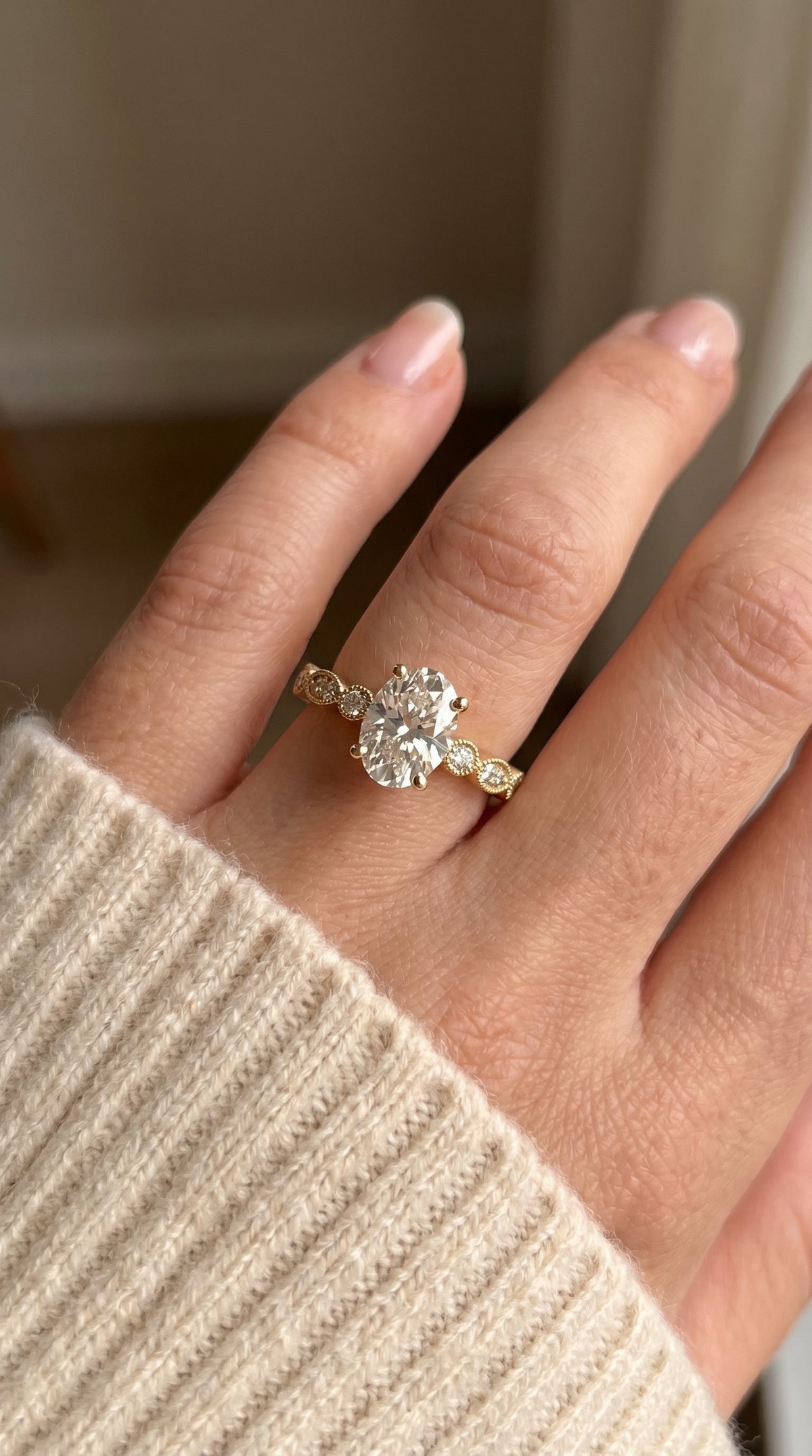 Heritage Lace Oval Ring, view 2