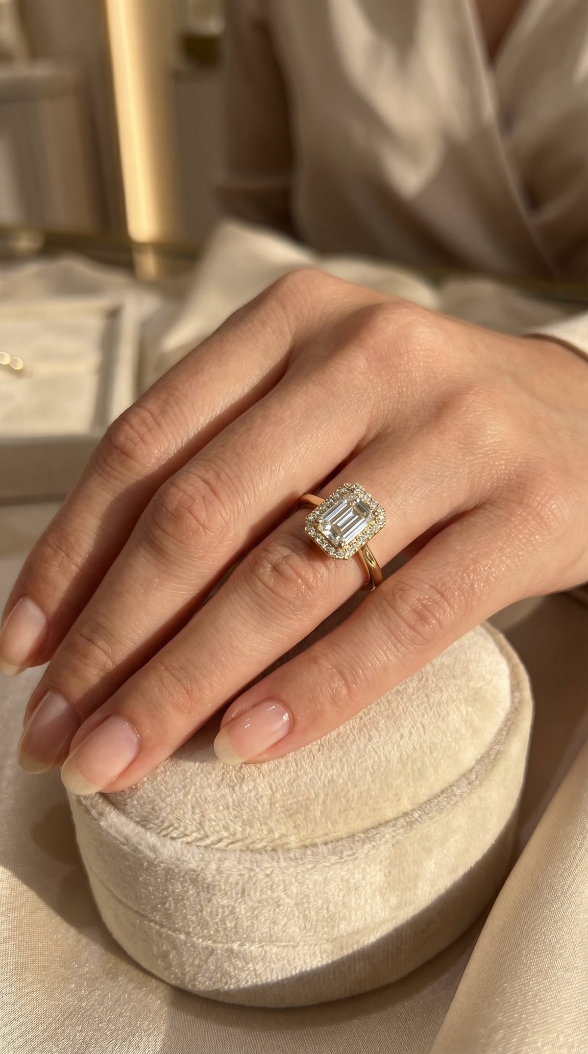 Heritage Frame Emerald Ring, view 2
