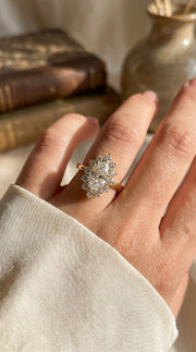 Marquise Halo Solitaire Engagement Ring, view 2