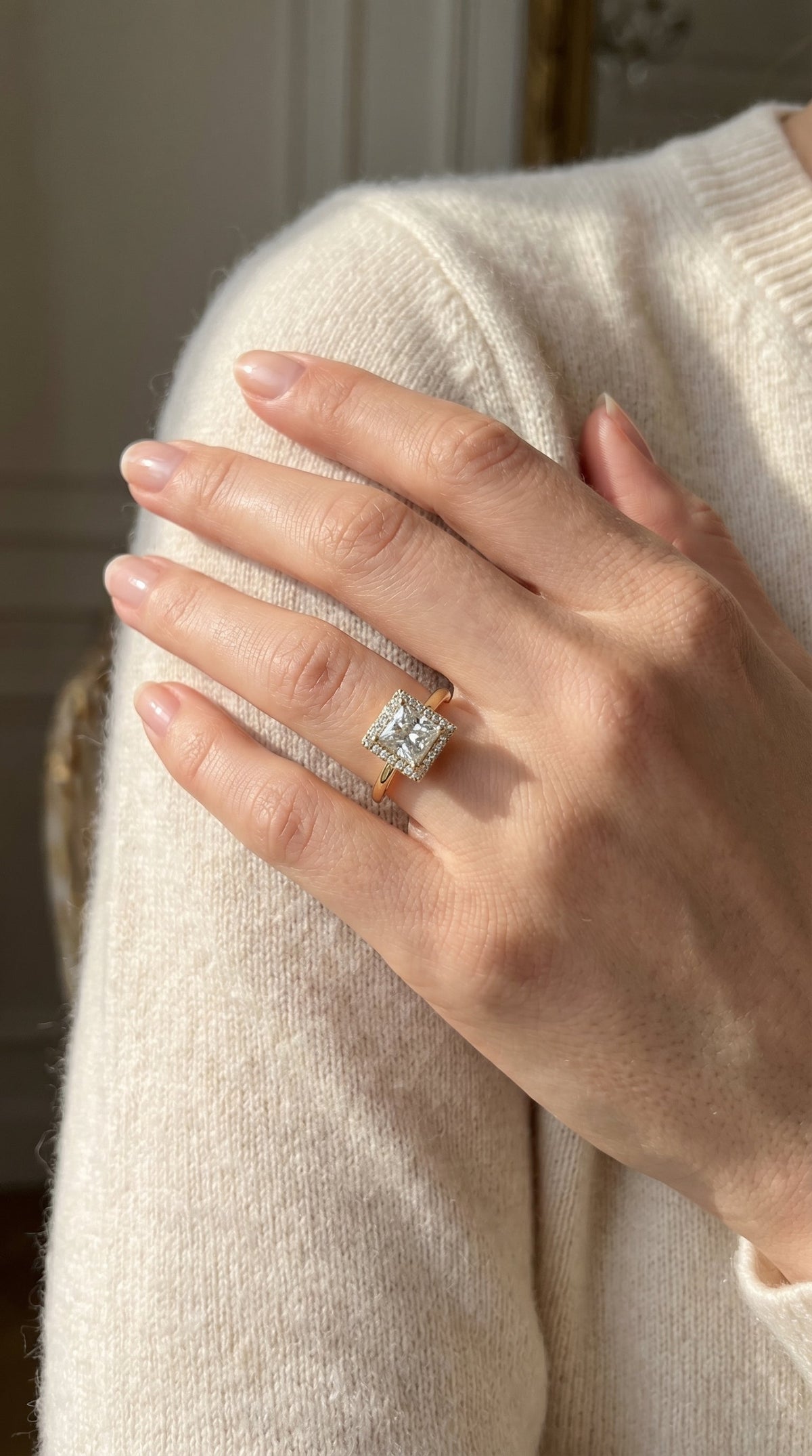 Crown line Princess Ring, view 2