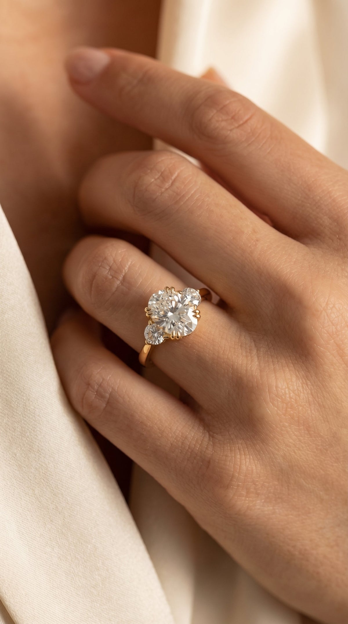 Serene Horizon Oval Ring, view 2