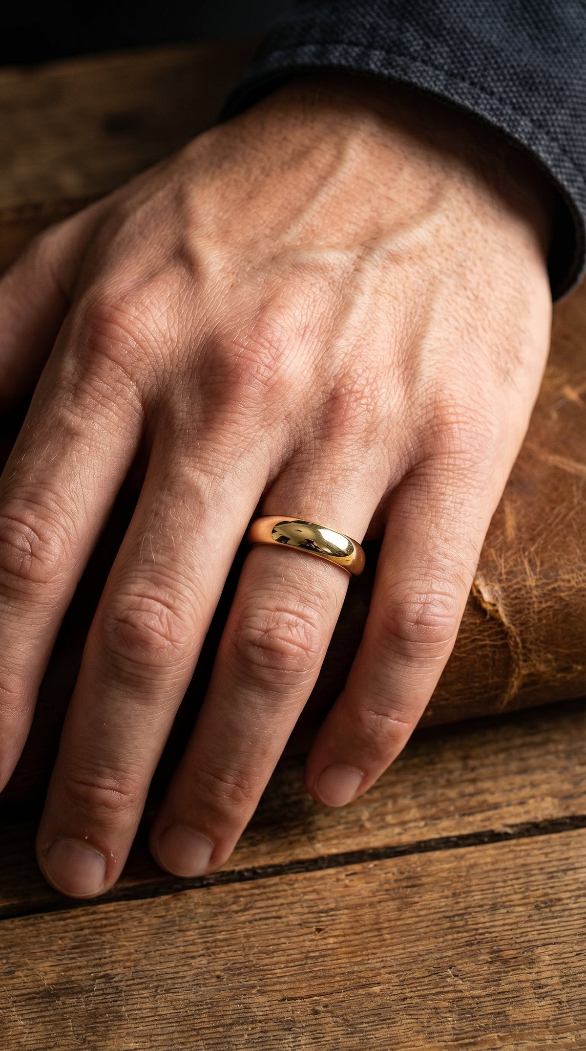 Soulmate Classic Wedding Metal Ring, view 2