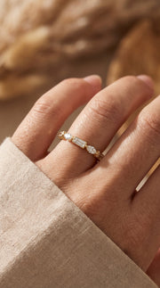 Unique Duo Diamond Anniversary Ring, view 2