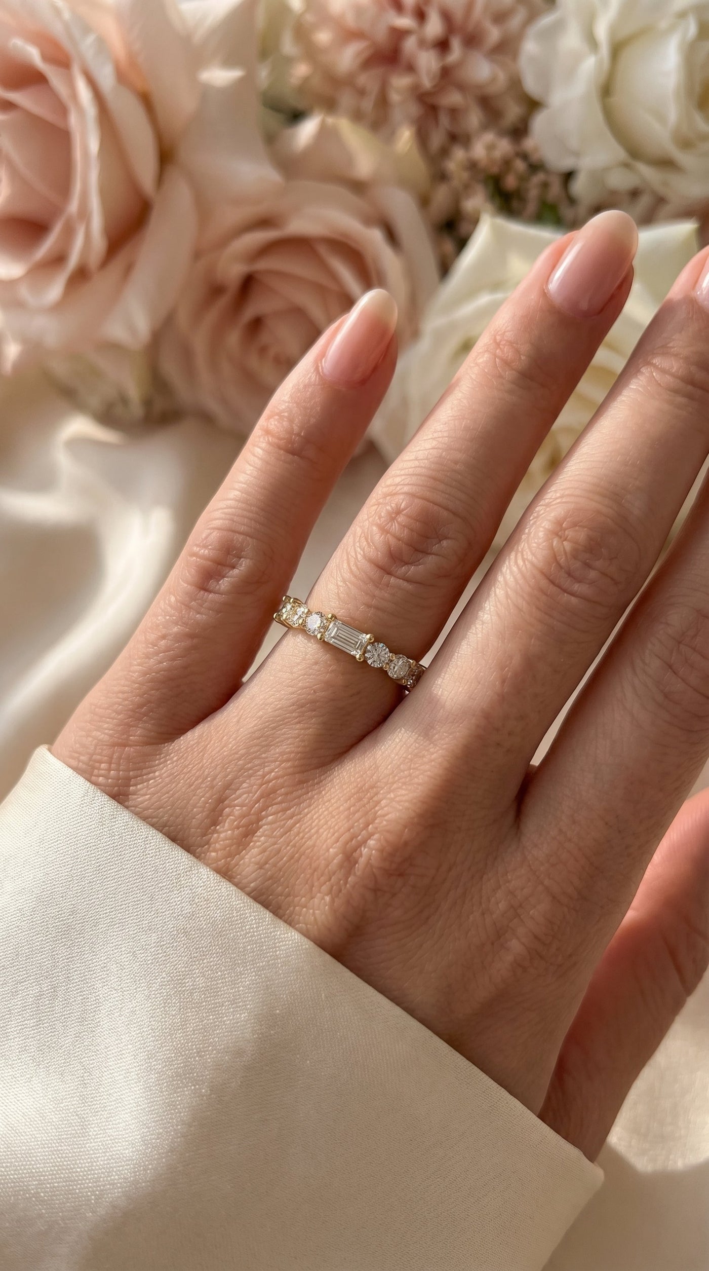 Eternal Geometry Mix Cut Diamond Ring, view 2