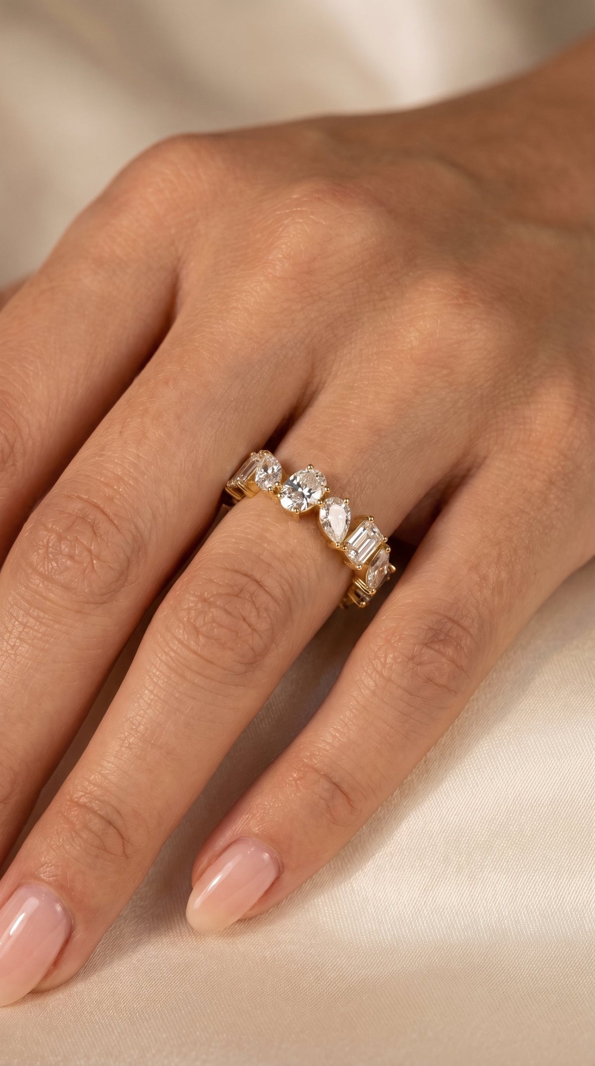 Signature Mixed Cut Diamond Ring, view 2