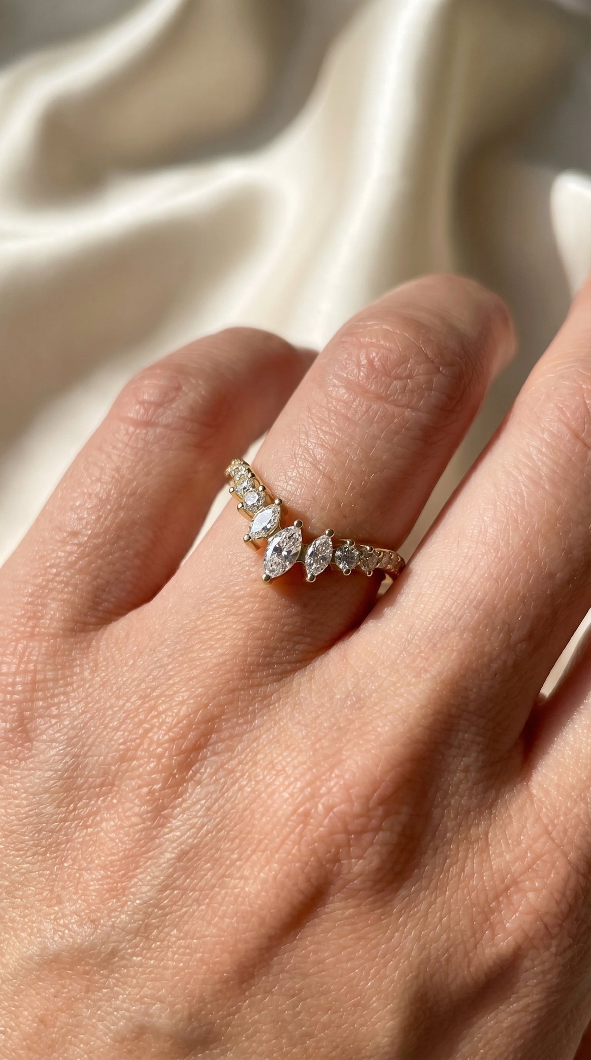 Marquise Majesty Design Matching band, view 2