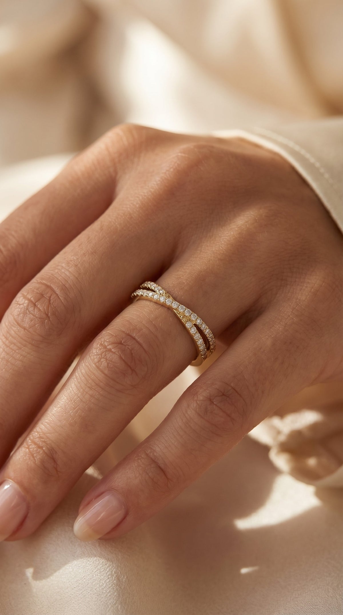Criss-Cross Design Matching Band, view 2