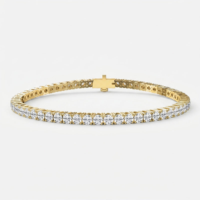 Round Shape Diamond Tennis Bracelet, view 1