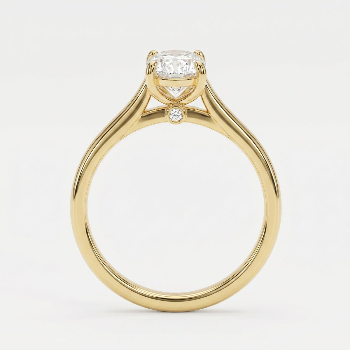 Classic Prong Solitaire Engagement Ring, view 5