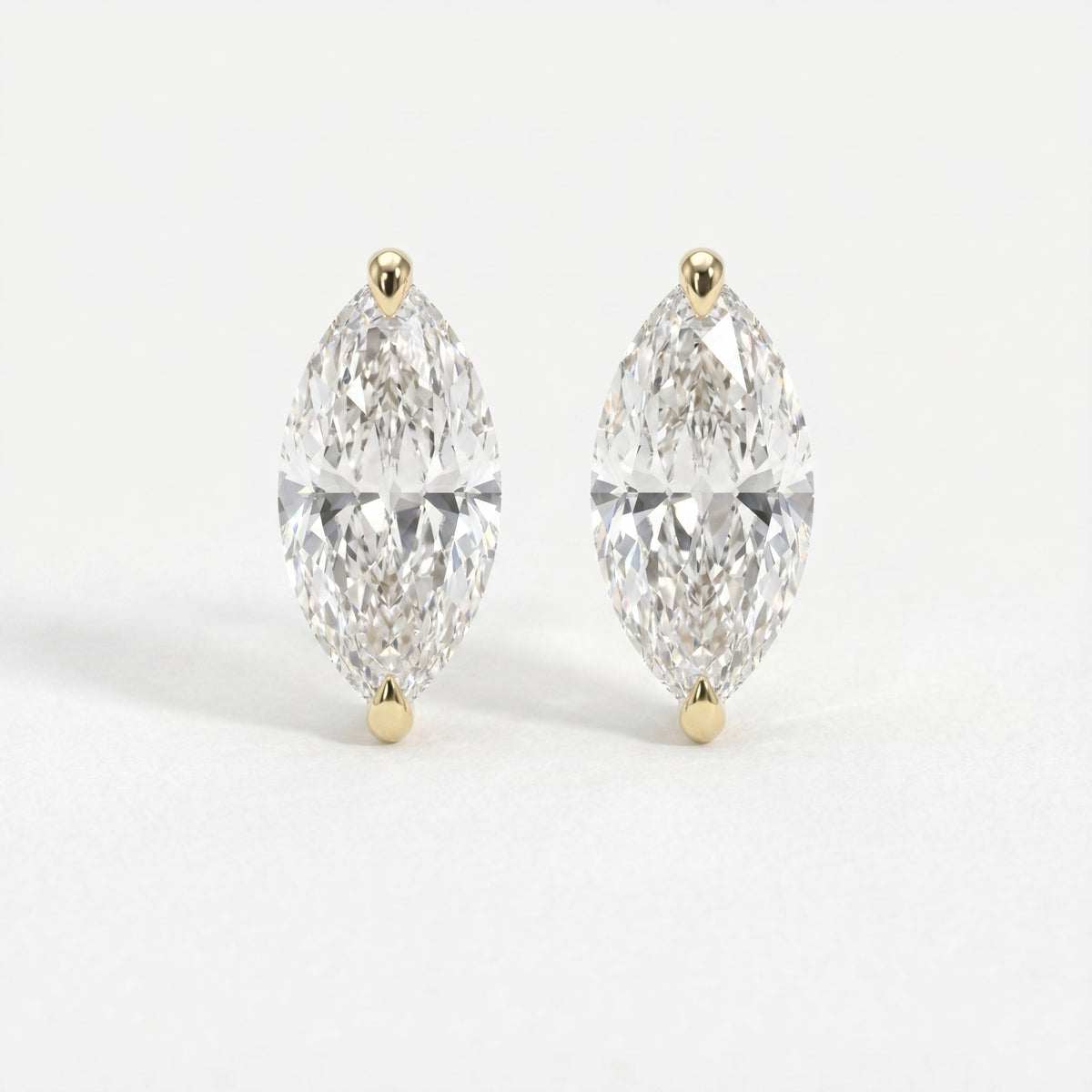 Luxury Marquise Cut Diamond Stud Earrings, view 1