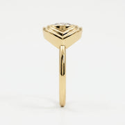 Modern Oval Cut Diamond Eye Design Ring, view 5