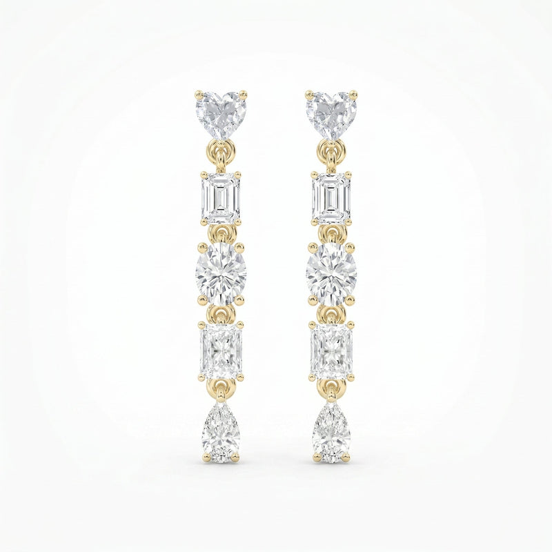 Elegant Multi Drop And Dangle Earring, view 1