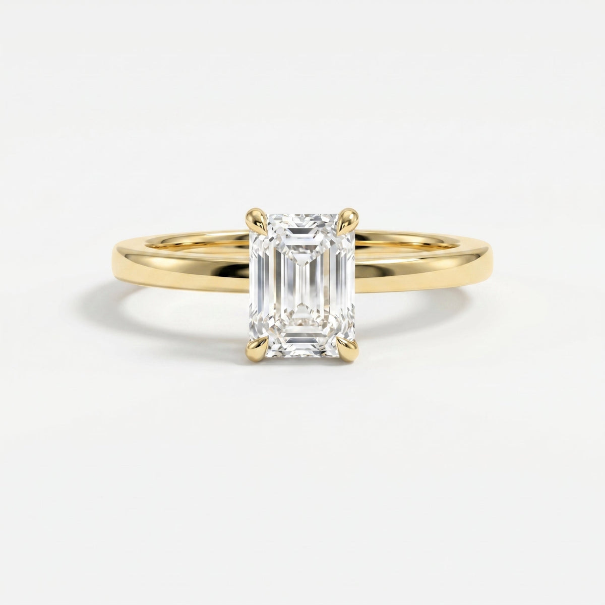 Emerald Cut Eclipse Ring, view 1
