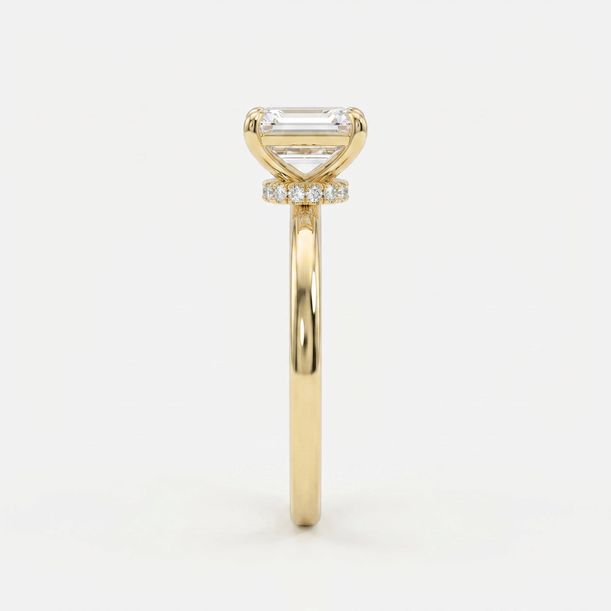 Emerald Cut Eclipse Ring, view 5