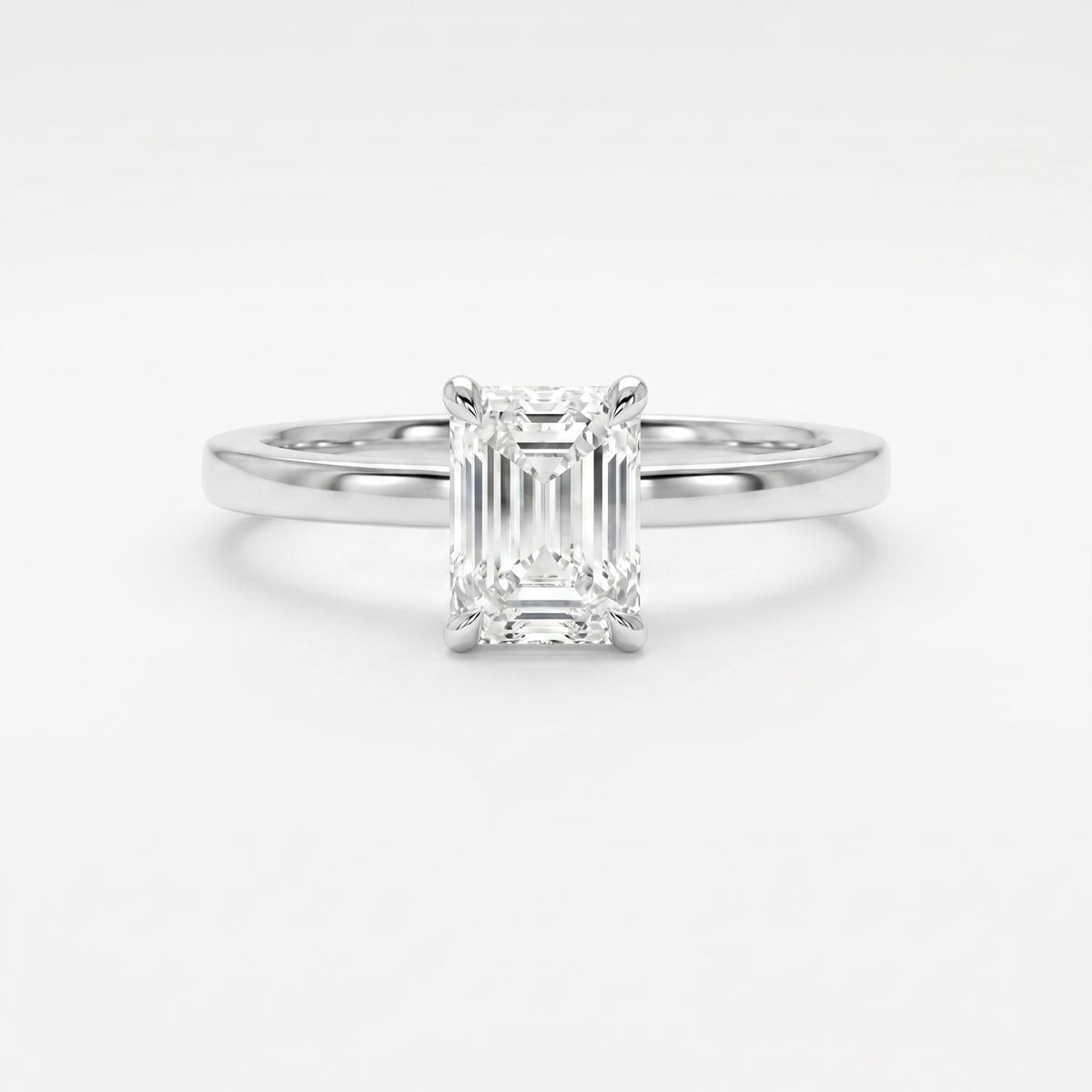 Emerald Cut Eclipse Ring, view 6
