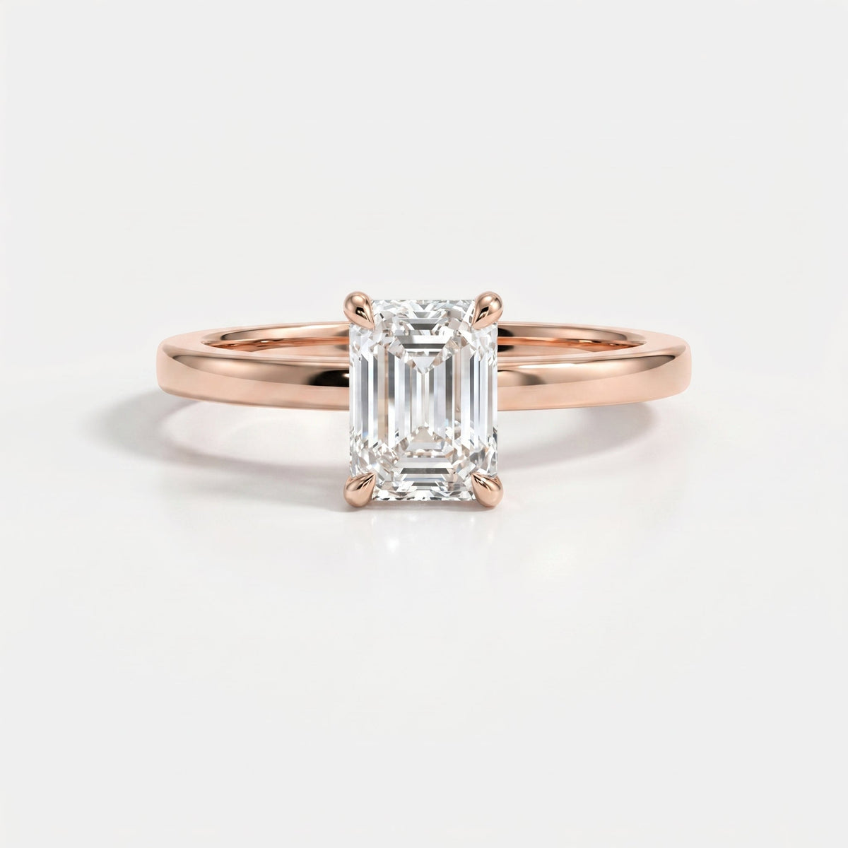 Emerald Cut Eclipse Ring, view 7
