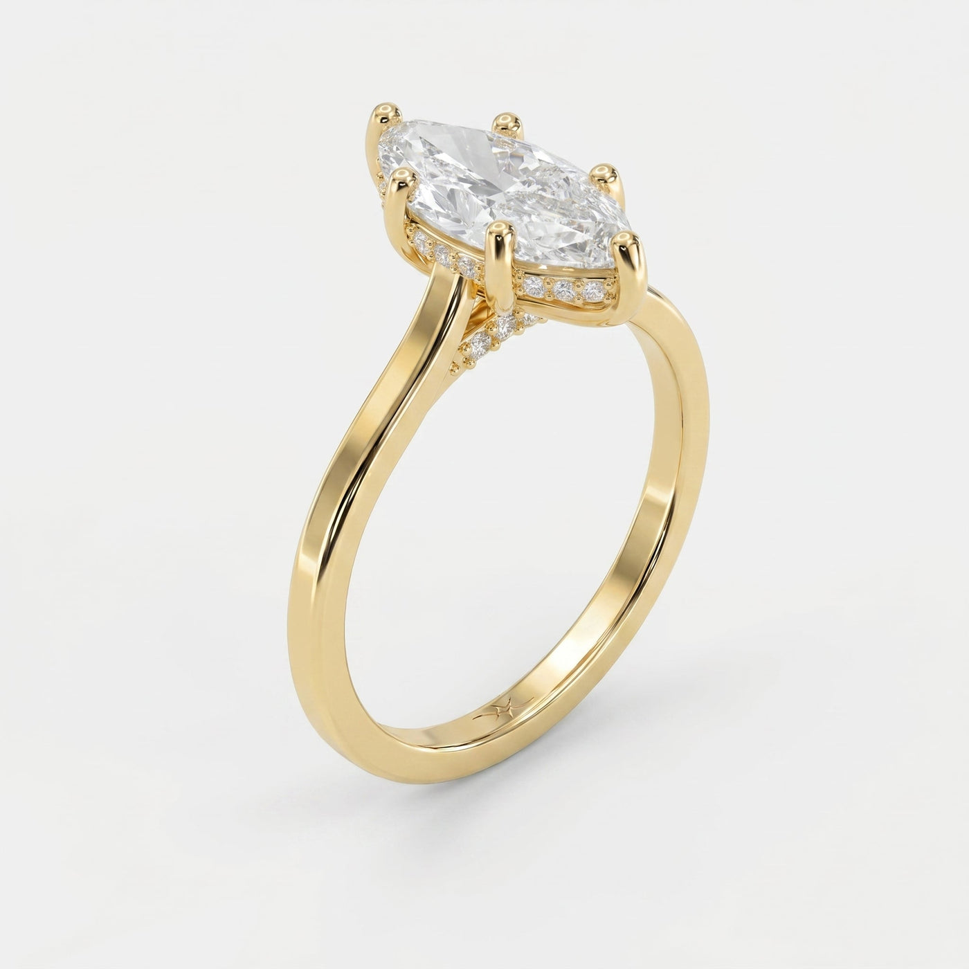 Noble Flow Marquise Ring, view 3
