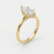 Noble Flow Marquise Ring, view 3