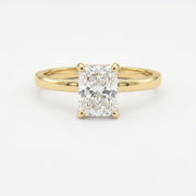 Luster Veil Radiant Hidden Halo Ring, view 1