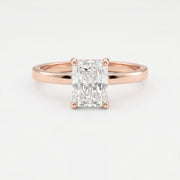Luster Veil Radiant Hidden Halo Ring, view 7
