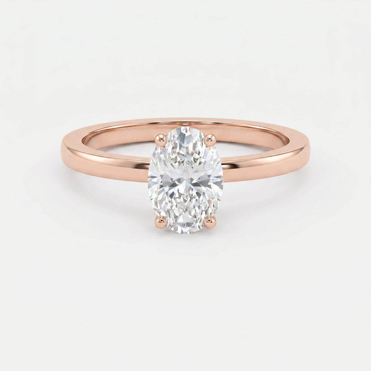 Vellore Aura Oval Brilliant Hidden Halo Ring, view 7