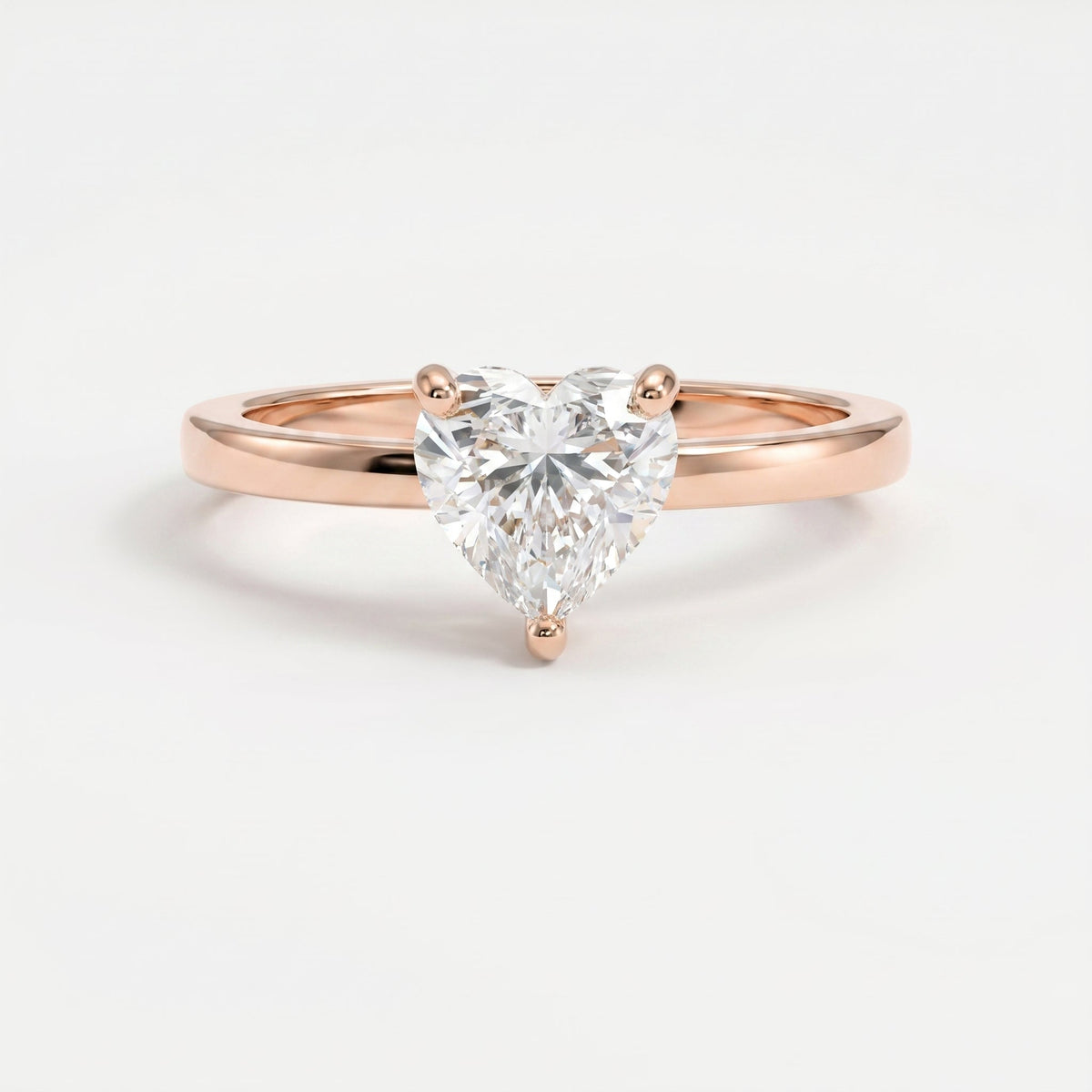 Amour Whisper Heart Brilliant Hidden Halo Ring, view 7