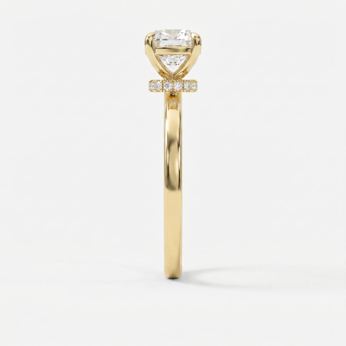 Velvet Aura Cushion Modified Brilliant Ring, view 4