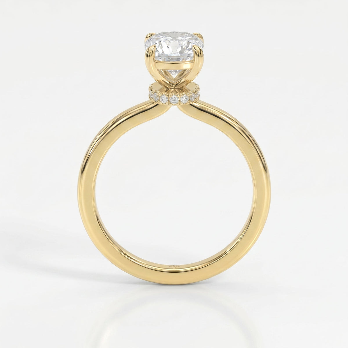 Velvet Aura Cushion Modified Brilliant Ring, view 5