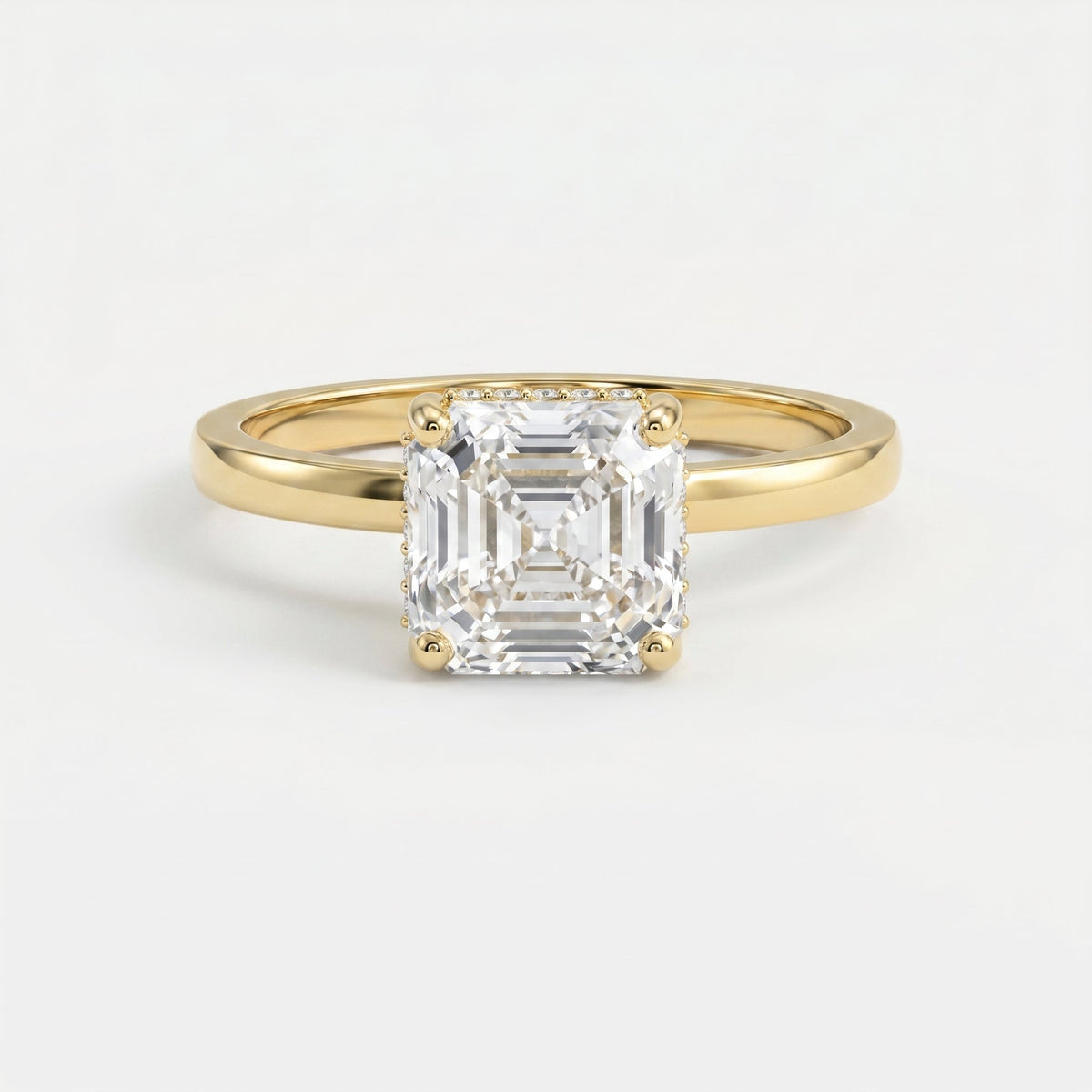 Axis Veil Asscher Cut Ring, view 1
