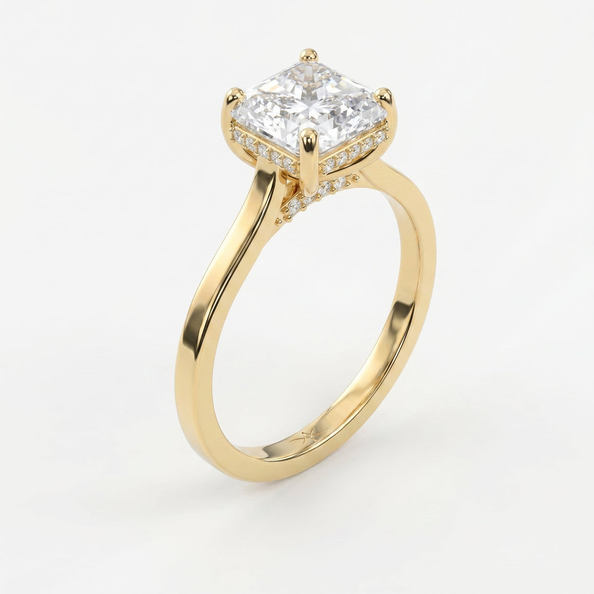 Axis Veil Asscher Cut Ring, view 5