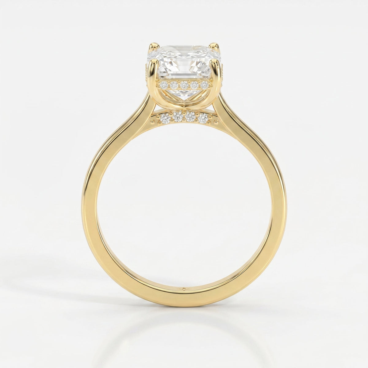 Axis Veil Asscher Cut Ring, view 7