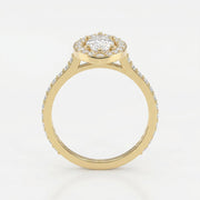 Marquise cut diamond Side Stone Engagement ring, view 5