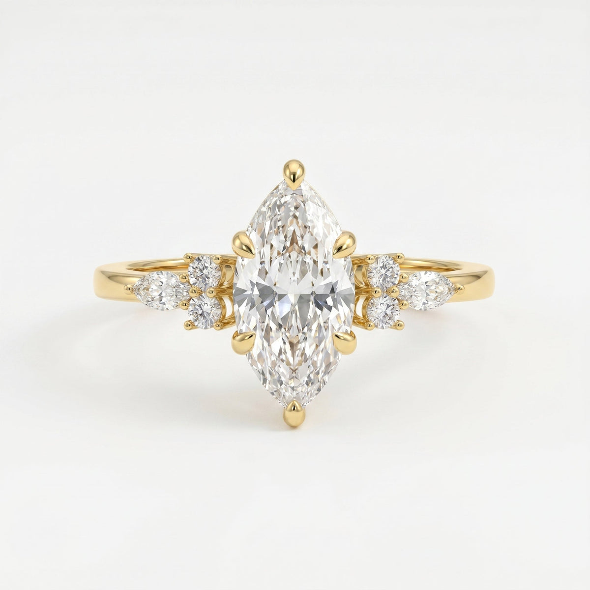 Noble Arc Marquise Ring, view 1