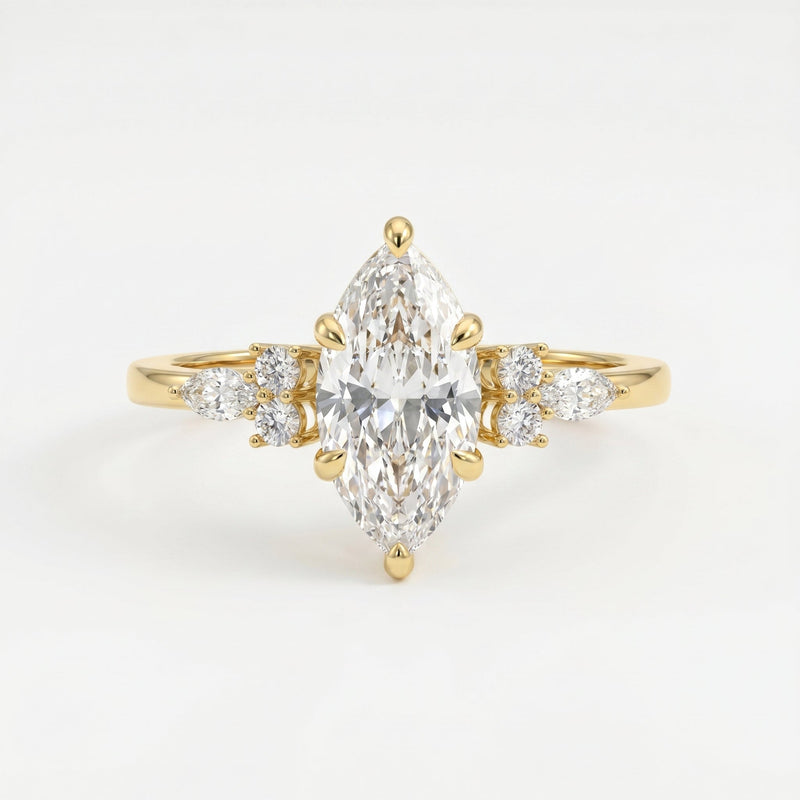 Noble Arc Marquise Ring, view 1