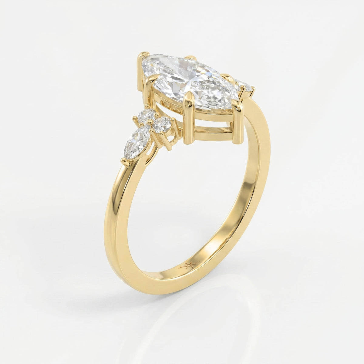 Noble Arc Marquise Ring, view 3
