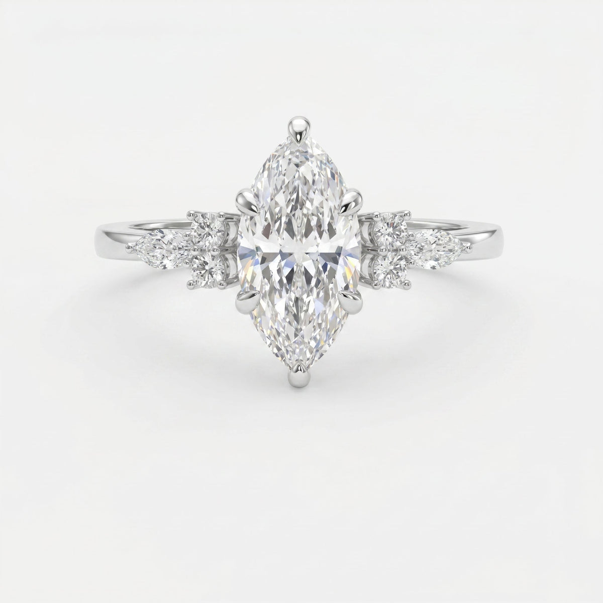 Noble Arc Marquise Ring, view 4