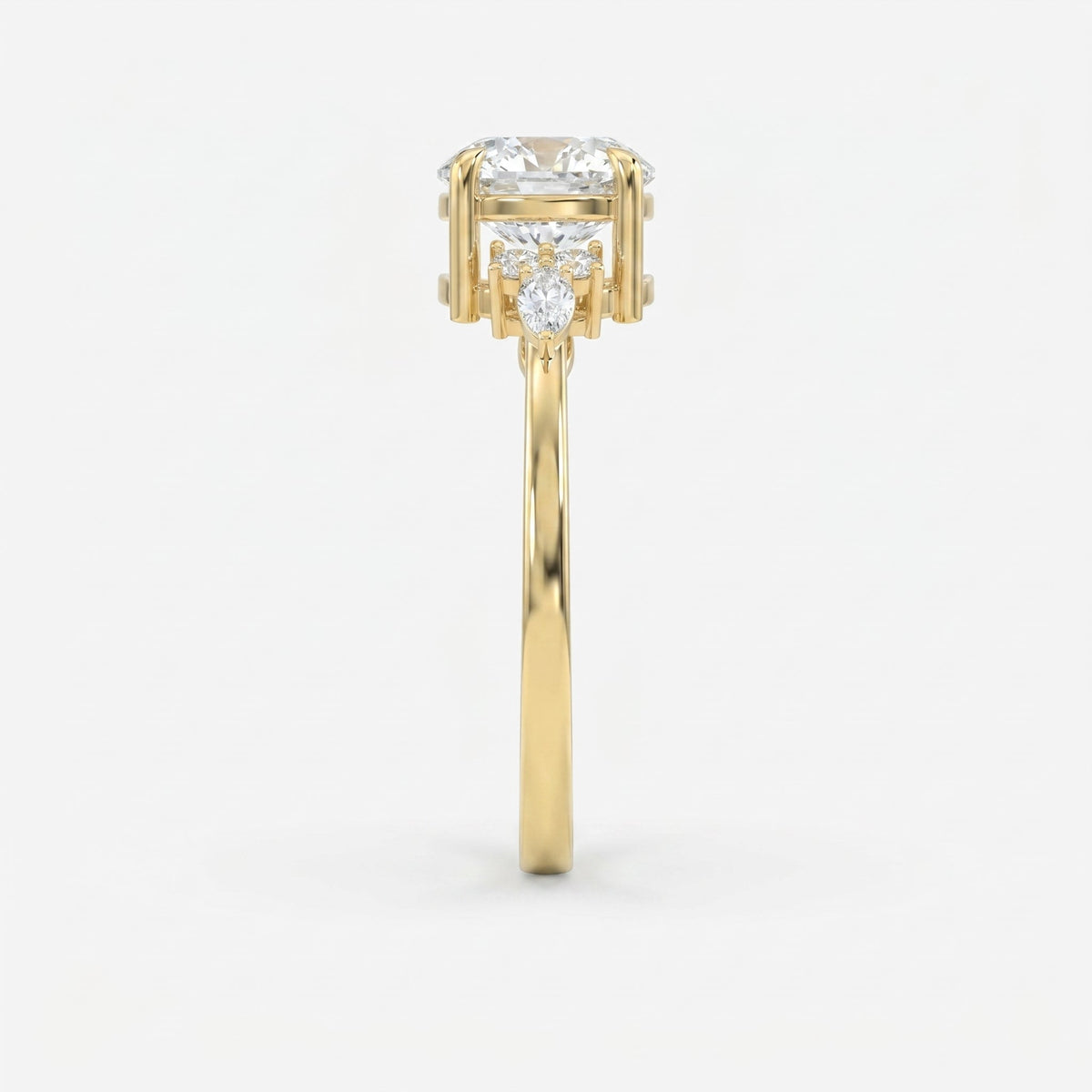 Halo Crest Round Ring, view 4