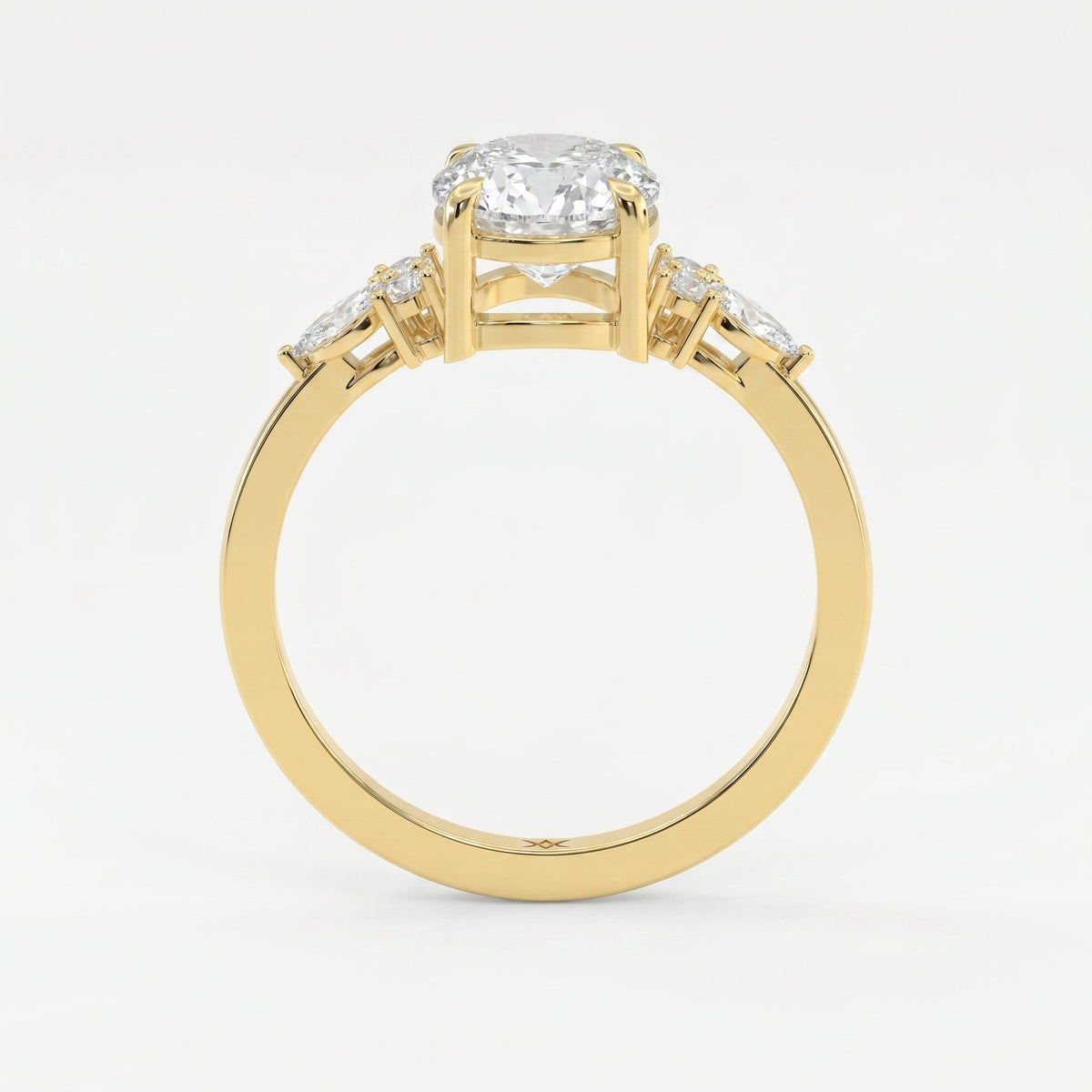 Halo Crest Round Ring, view 5