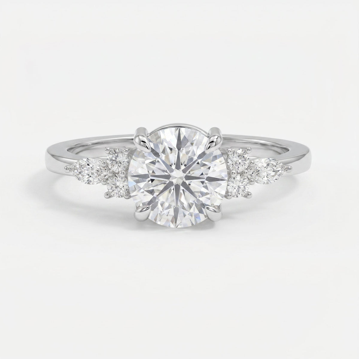 Halo Crest Round Ring, view 6