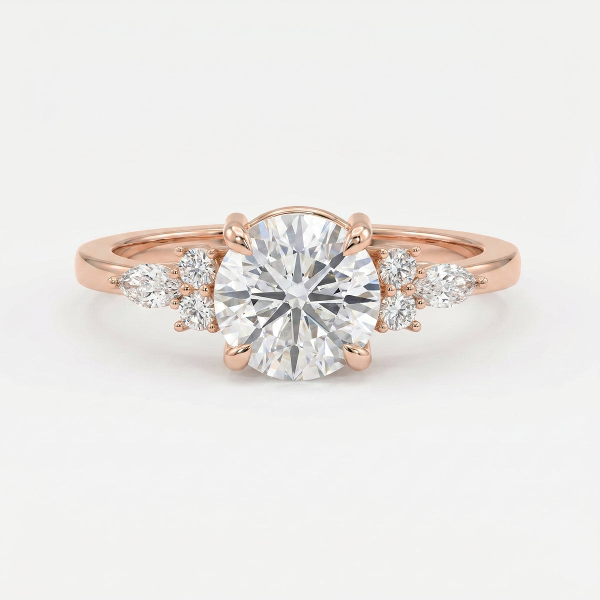 Halo Crest Round Ring, view 7