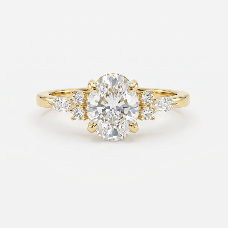 Soft Arc Oval Ring, view 1