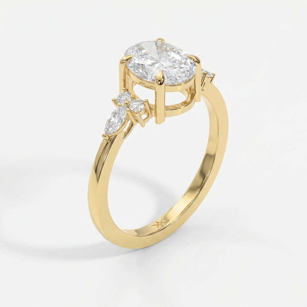 Soft Arc Oval Ring, view 5