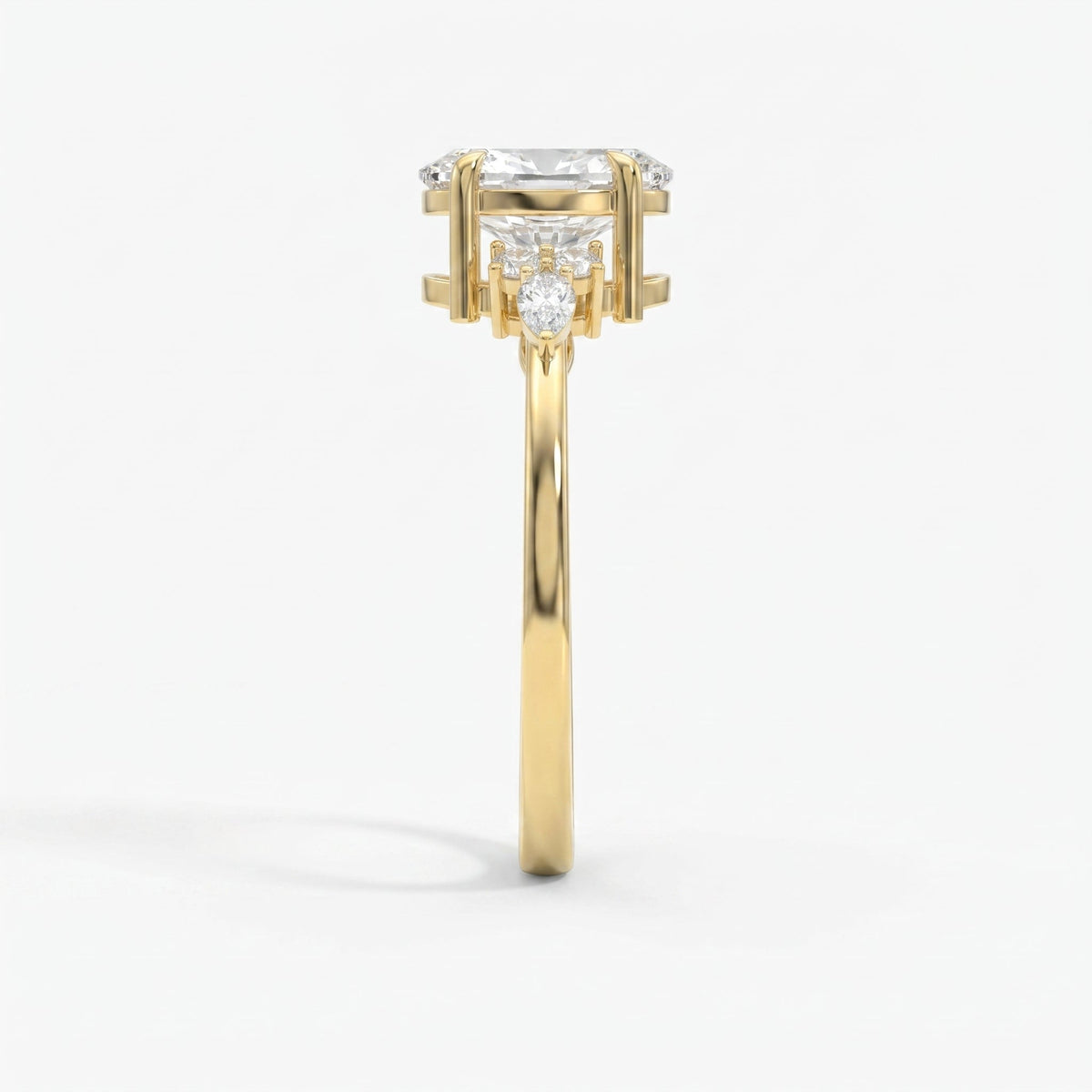 Soft Arc Oval Ring, view 6