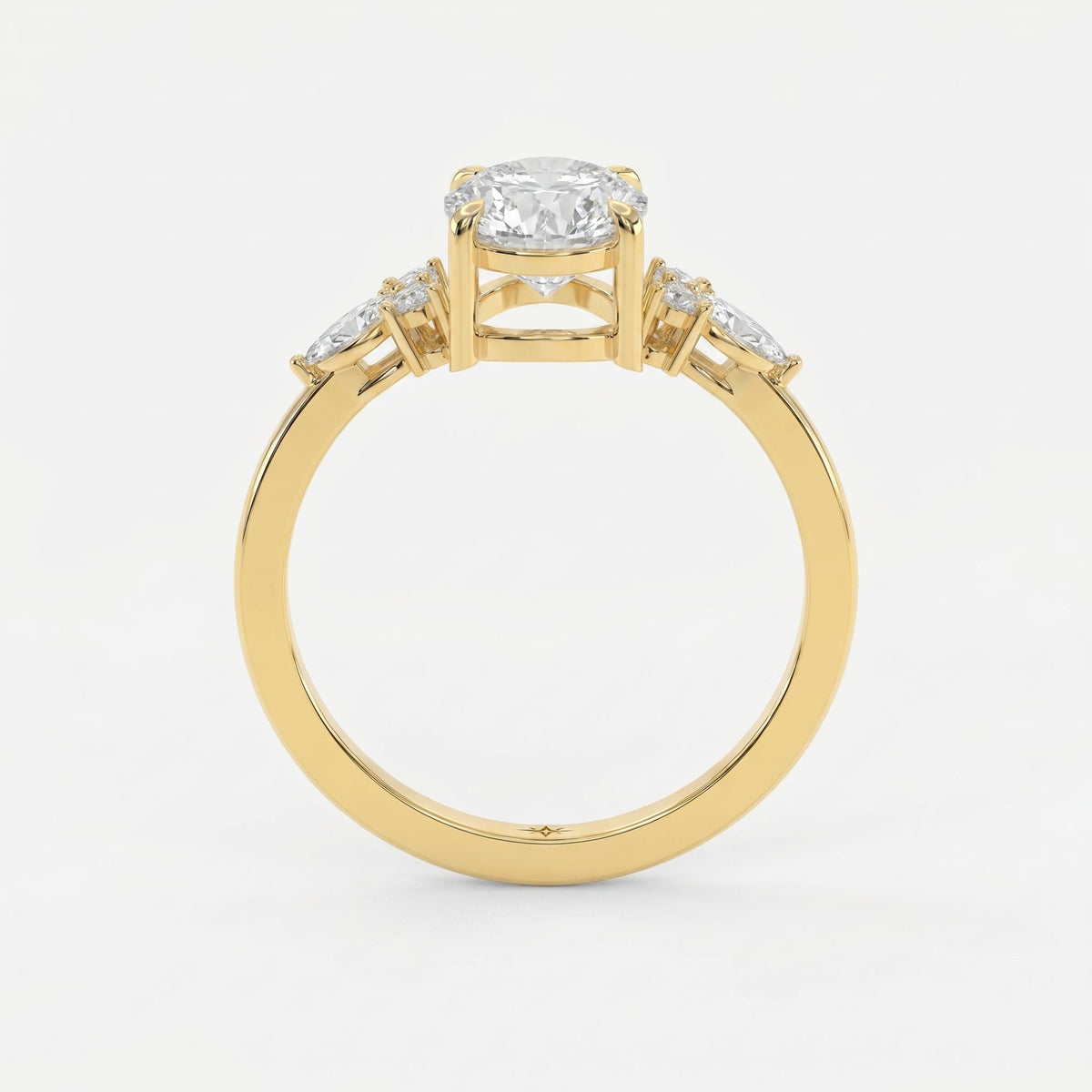 Soft Arc Oval Ring, view 7